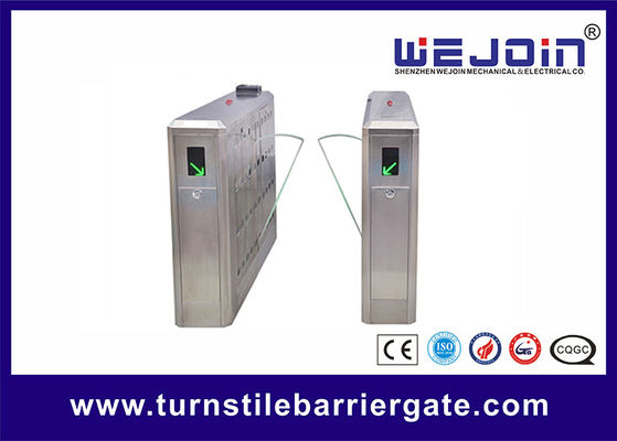 Intelligent access high speed retractable flap turnstile barrier gate
